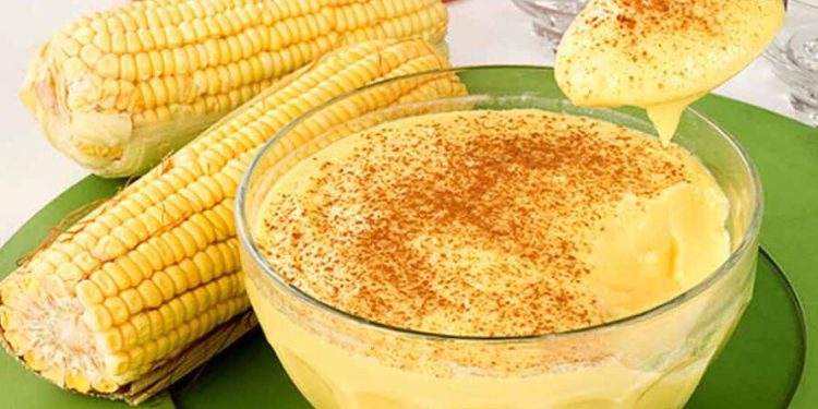 Curau de Milho com Leite Condensado