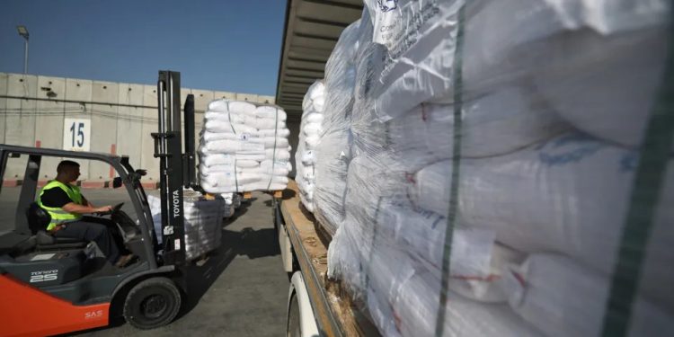Dezenas de camiões com ajuda cruzam fronteira egípcia rumo a Gaza
