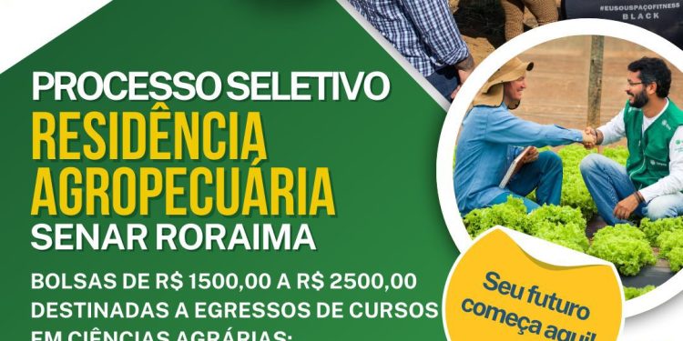 Inscrições Abertas! Residência Agropecuária – Senar Roraima