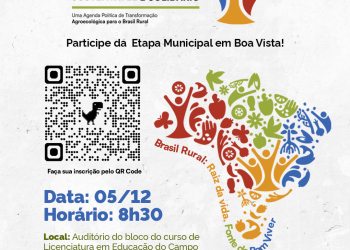 Boa Vista realiza Etapa Municipal da Conferência de Desenvolvimento Rural Sustentável e Solidário no dia 05/12