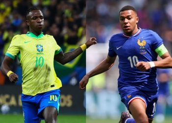 Raio-X de Brasil e França revela jogadores franceses em superioridade na temporada pelos clubes