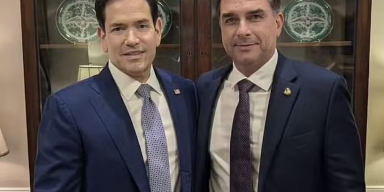 Após Trump, Flávio se reuniu com o vice JD Vance e secretário de Estado Marco Rubio