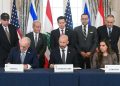 EUA, Israel e Líbano assinam acordo de paz trilateral