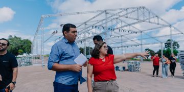 PREPARATIVOS FINAIS  Governador acompanha últimos ajustes do São João no Parque Anauá 2026